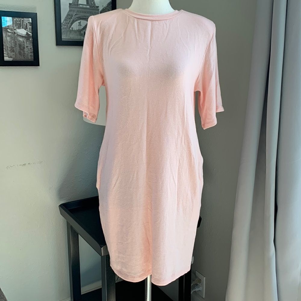 SEN sweater dress short sleeve lightweight size small